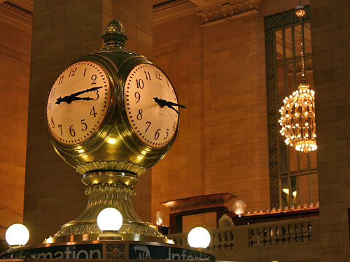 L'horloge à quatre visages de Grand Central - New York